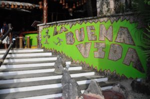 Akumal Mexico Beach Bar Entrance Signage